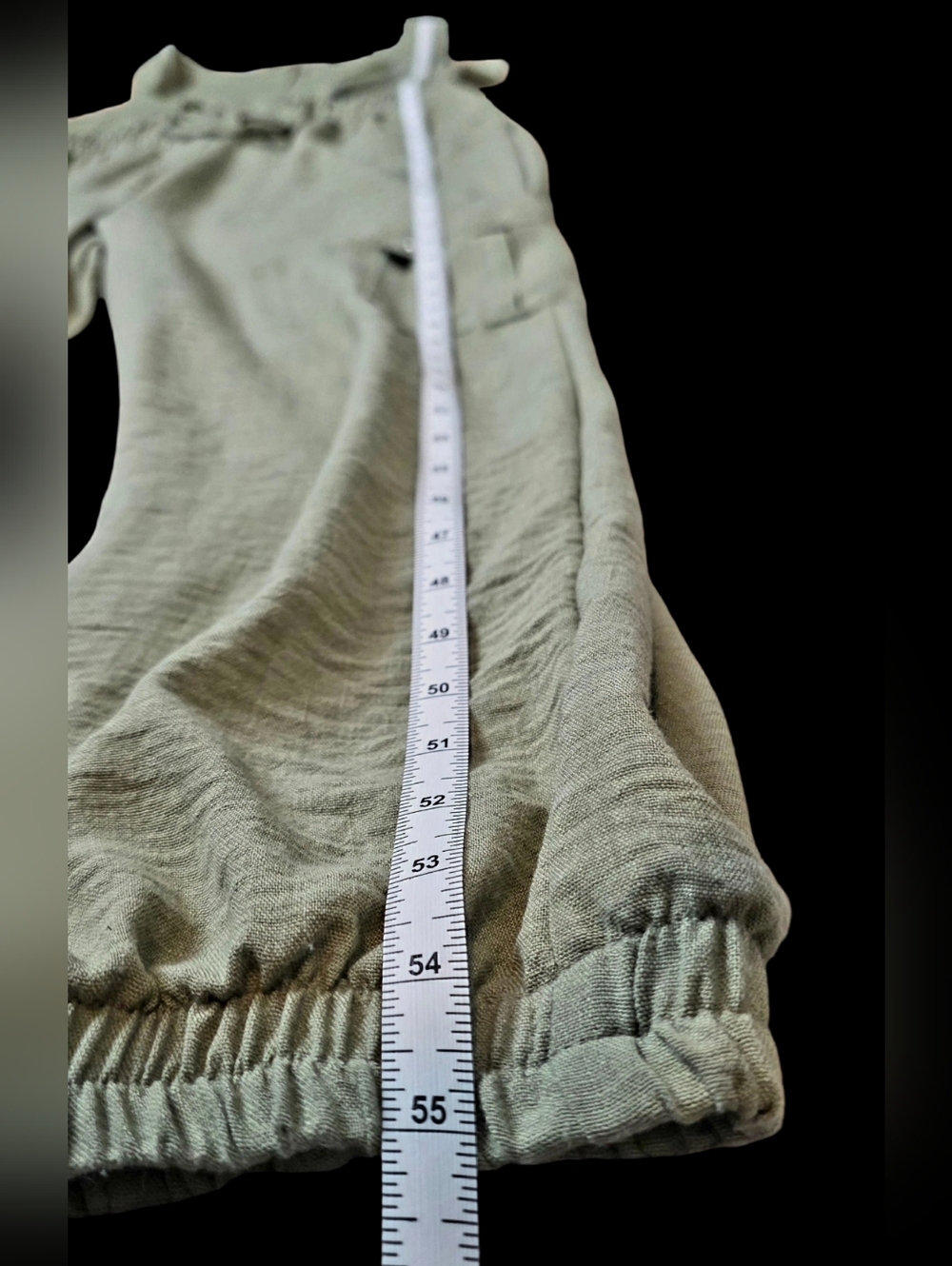As U Wish Juniors' Olive Green Drawstring Waist Cargo Jumpsuit - Size Large - Picture 16 of 16